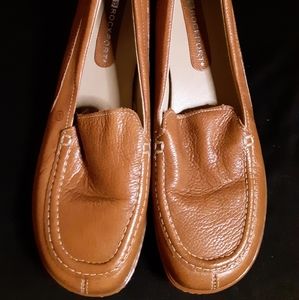Rockport camel leather loafers 8M